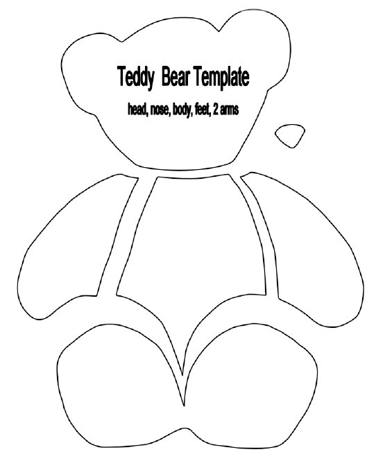 Template Of Teddy Bear